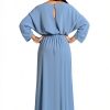 KOH KOH Women's 2025 Flowy Batwing Sleeve Formal Gown-4