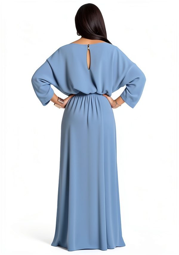KOH KOH Women's 2025 Flowy Batwing Sleeve Formal Gown-4