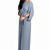 KOH KOH Women's 2025 Flowy Batwing Sleeve Formal Gown-1