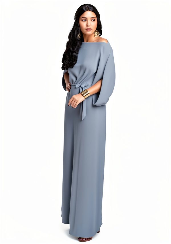 KOH KOH Women's 2025 Flowy Batwing Sleeve Formal Gown-1