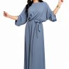 KOH KOH Women's 2025 Flowy Batwing Sleeve Formal Gown-2