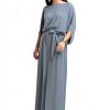 KOH KOH Women's 2025 Flowy Batwing Sleeve Formal Gown-3